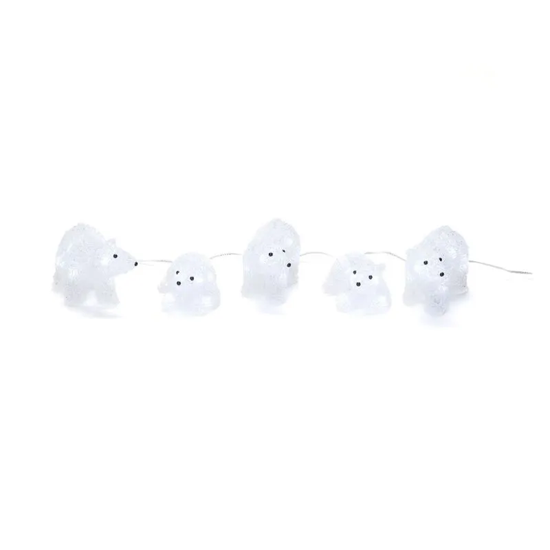 5 LED IJsbeertjes, voor binnen en buiten