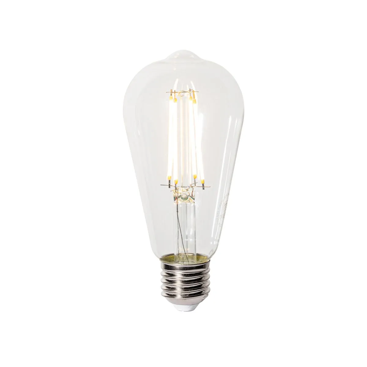 Ampoule LED E27 à intensité variable en 3 étapes ST64 Transparent 6W 700 lm 2700K