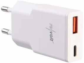 Chargeur secteur GaN USB-A/C 30 W blanc | Chargeurs secteur / solaires 