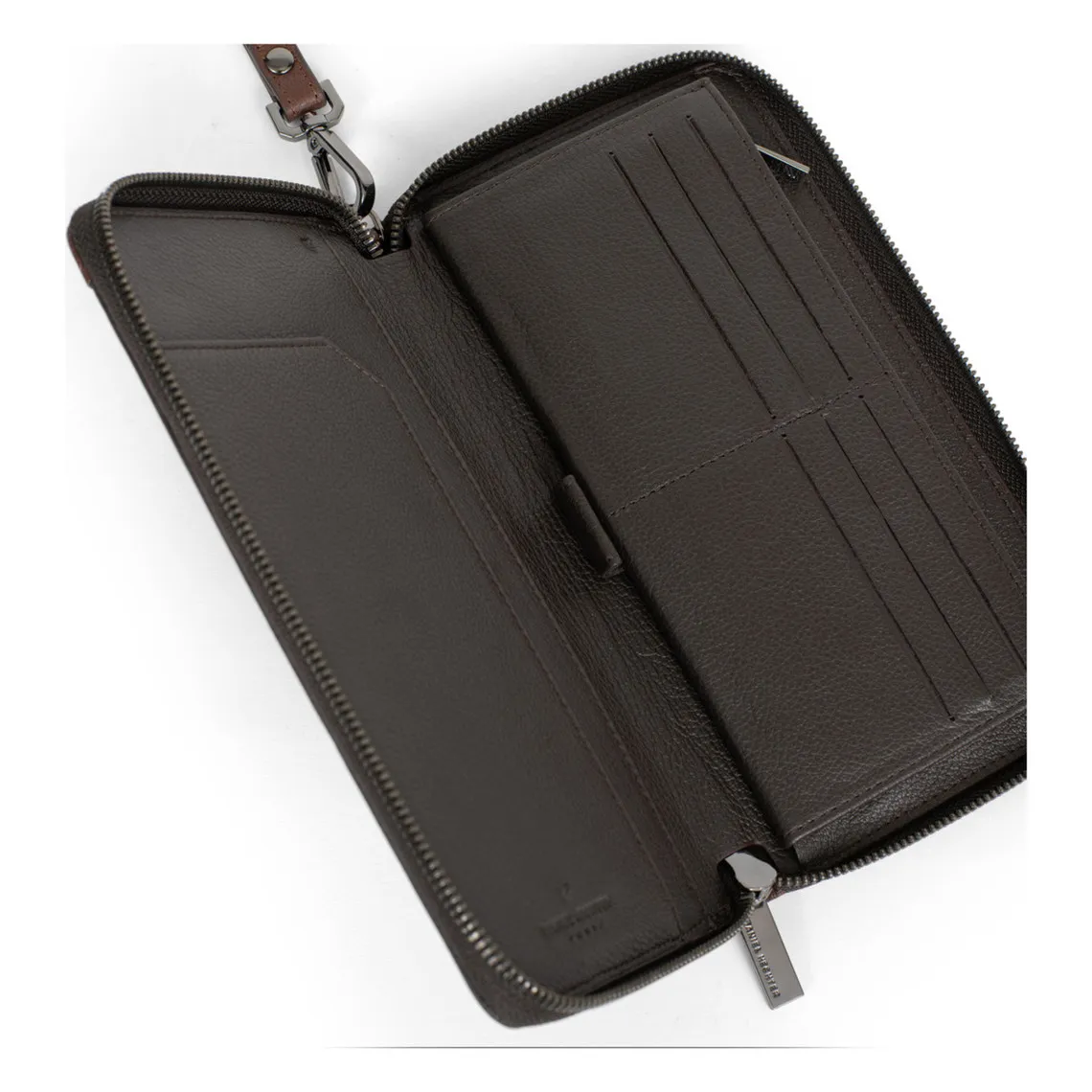 Compagnon de voyage Stop RFID Cuir TOGETHER Chocolat/Marron foncé Finn | 3 Suisses