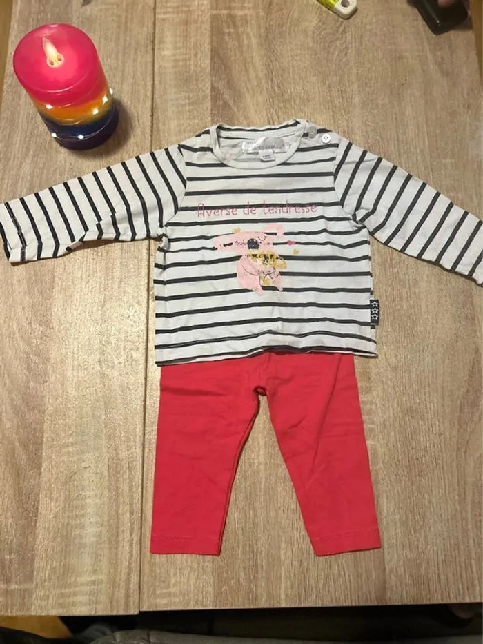Ensemble 6 mois filles - Mes Petits Cailloux - 6 mois  | Beebs