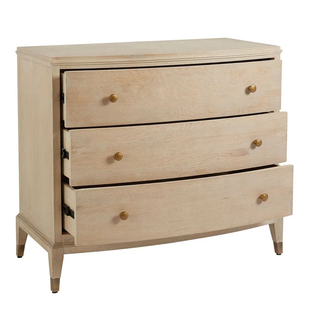 Ines whitewashed chest of drawers