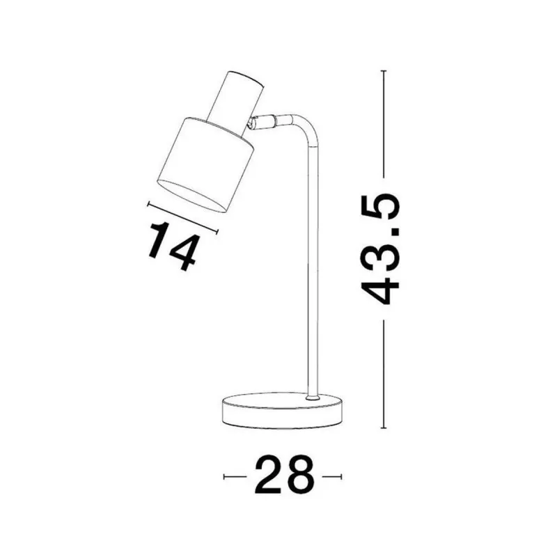 Lampe moderne PAZ 1x5W E14 Or