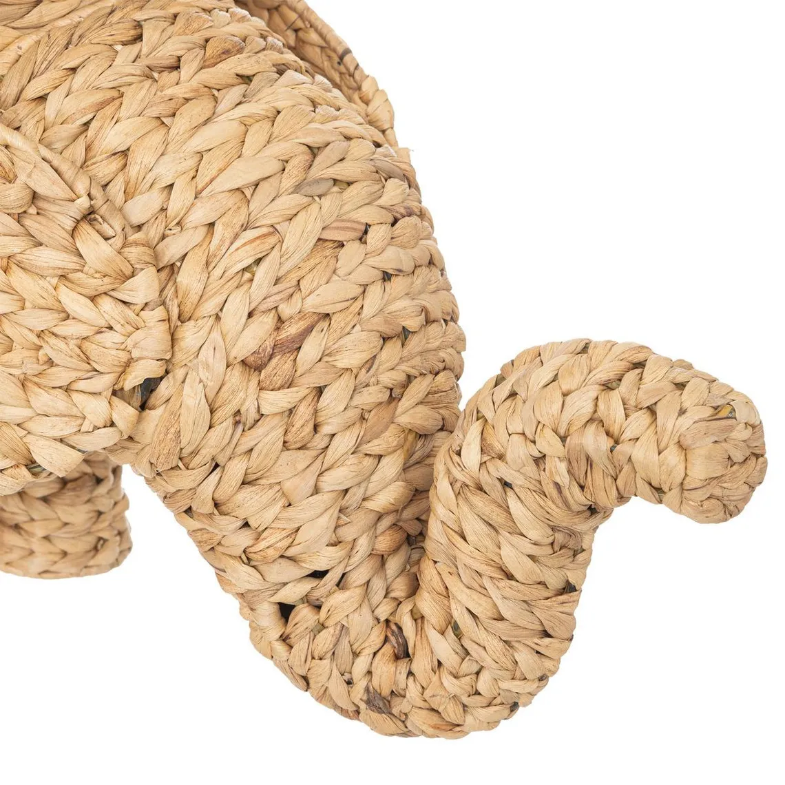 Panier XL éléphant en jacinthe d’eau et métal | 3 Suisses