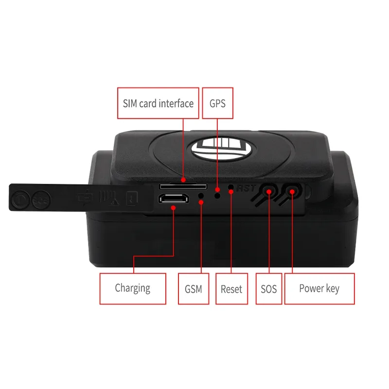 Traceur GPS Voiture 2G 5000MA - Alarmes, Etanche, AGPS Rapide, Economie Energie