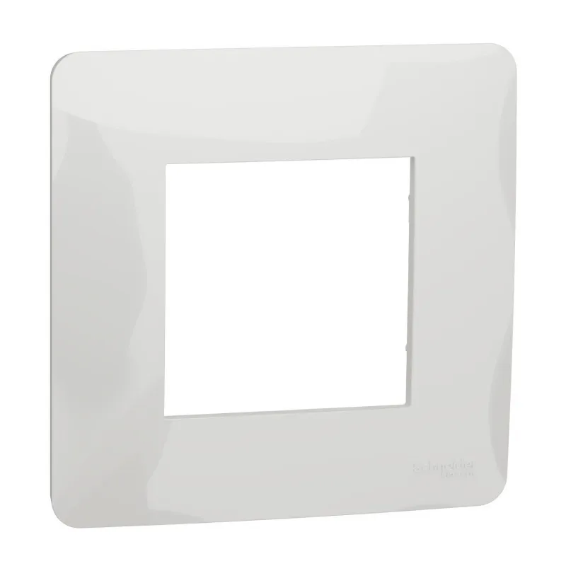 Unica Studio - plaque de finition - Blanc - 1 poste (NU200218)